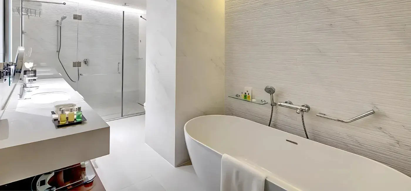 Bathroom view of Millennium Place Barsha Heights Hotel Dubai